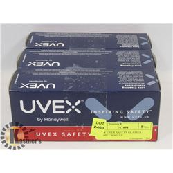 3 NEW UVEX SAFETY GLASSES / SEISMIC / S2601XP