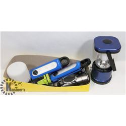 LOT OF EDDIE BAUER MULTIFUNCTION FLASHLIGHTS