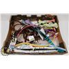 Image 1 : LARGE FLAT OF ASSORTED DOG COLLARS