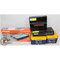 BUNDLE OF AUTOMOTIVE ITEMS INCLUDING TWO NEW