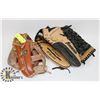 Image 1 : LOT OF TWO BASEBALL GLOVES