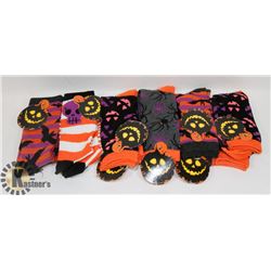 BUNDLE OF 12 PAIRS OF WOMENS HALLOWEEN SOCKS