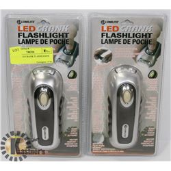PAIR OF LED CRANK FLASHLIGHTS