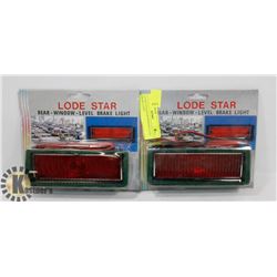 2 LODE STAR REAR WINDOW LEVEL BRAKE LIGHT