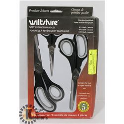 WILTSHIRE 3PC SOFT HANDLED SCISSOR SET