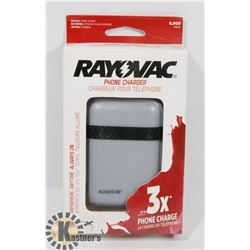 NEW RAYOVAC 6000 MAH POWER BANK / PHONE