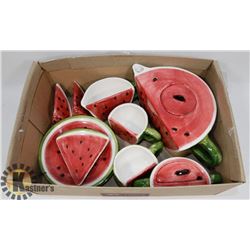 KIDS WATERMELON SHAPED TEA SET WITH