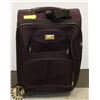 Image 1 : PURPLE CARRYON LUGGAGE WITH EXPANDABLE HANDLE