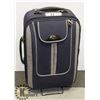 Image 1 : BLUE SUITCASE ON WHEELS WITH HANDLE