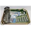 Image 1 : LARGE FLAT OF TOOLS INC A NEW 9PC COMBINATION