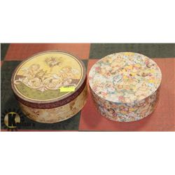 PAIR OF LARGE HAT BOXES