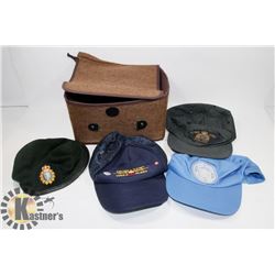 4 HATS-RCMP, UN, ARMY, AIR FORCE