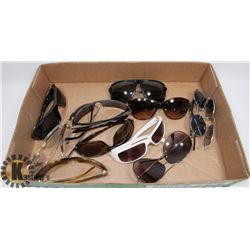 LOT OF 12 SUNGLASSES INCLUDING DOLCE AND GABANNA