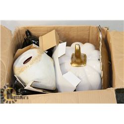 BOX OF ASSORTED FALL DECOR
