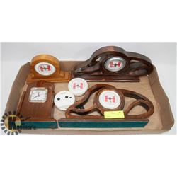 FLAT OF 6 WORKING CLOCKS- NO BATTERIES