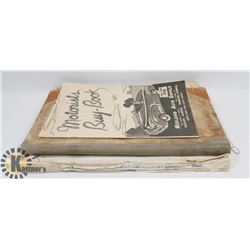 1930'S CASHBOOK LEDGER & 1940'S MAGAZINES