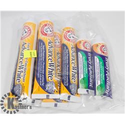 BAG OF ARM & HAMMER TOOTHPASTE