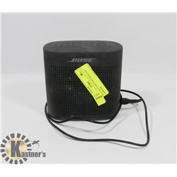 BOSE BLUETOOTH SPEAKER AND CHARGER.