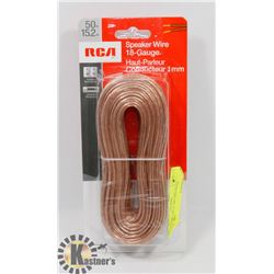 2 NEW 50FT RCA 18G SPEAKER WIRE/100FT