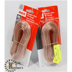 2 NEW RCA SPEAKER WIRE 18 GAUGE