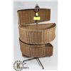 Image 1 : WICKER BASKET ORGANIZER.