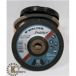 CASE OF 10 NEW WALTER STAINLESS 6"
