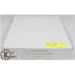 NEW CASE VSM 9 X 11" SANDPAPER/100G