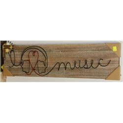 I HEART MUSIC WALL ART