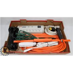 FLAT OF EXTENSION CORDS & SURGE ARREST BAR