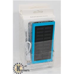 LOT OF 4 NEW SOLAR CHARGER BANKS SLIM METAL