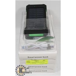 LOT OF 4 NEW SOLAR CHARGER BANKS - WATER