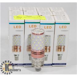 LOT OF 12 NEW LED LIGHT BULBS - 6000K