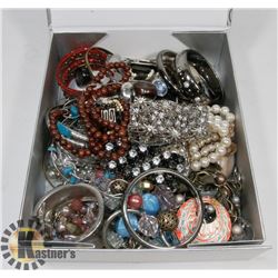BOX FULL OF JEWELLERY.