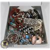 Image 1 : BOX FULL OF JEWELLERY.