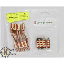 LOT OF 16 NEW RV/AUTO LED BULBS - COOL WHITE