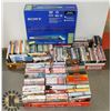 Image 1 : SONY DVD PLAYER NEW IN BOX, 3 BOXES OF DVDS AND