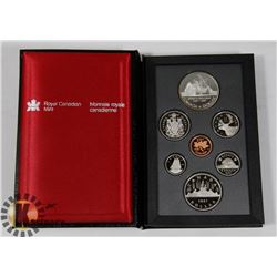 CANADIAN 1987 PROOF SET IN LEATHER CASE