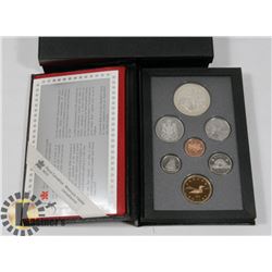 CANADIAN 1990 PROOF SET IN LEATHER CASE WITH