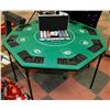 Image 1 : POKER TABLE , FOLDABLE WITH NEW SET OF CHIPS