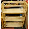 Image 1 : THREE TIER WOODEN SHELVING UNIT