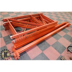 LARGE SECTION OF STEEL PALLET RACKING