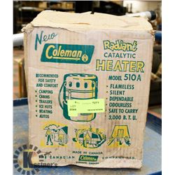 VINTAGE COLEMAN RADIANT CATALYTIC HEATER
