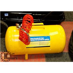 POWER FIST 7 GALLON PORTABLE AIR TANK WITH TIRE