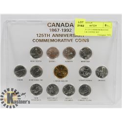 CANADIAN 125 COMMEMORATIVE QUARTER & LOONIE SET