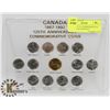 Image 1 : CANADIAN 125 COMMEMORATIVE QUARTER & LOONIE SET