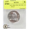 Image 1 : CANADIAN 2006 FINE SILVER 1/2 OZ $1 COIN - WOLF