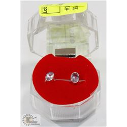 #183-SPINEL STUD EARRINGS