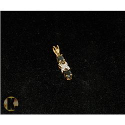 #-81 DARK BLUE TOPAZ PENDANT