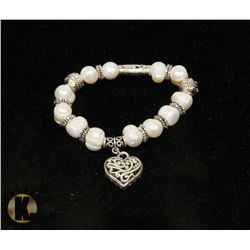 #103-FRESH WATER PEARL BRACELET 10-12MM