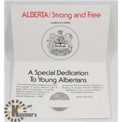 ALBERTA 75 COMMEMORATIVE MEDALLION
